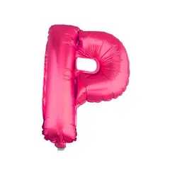 GENERICO - GLOBO METALICO 26 FUCSIA LETRA P X1 UNI