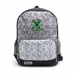 GENERICO - MOCHILA JUVENIL MINECRAFT GRIS