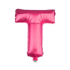 GENERICO - GLOBO METALICO 26 FUCSIA LETRA T X1 UNI