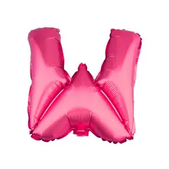 GENERICO - GLOBO METALICO 26 FUCSIA LETRA W X1 UNI