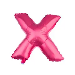 GENERICO - GLOBO METALICO 26 FUCSIA LETRA X X1 UNI