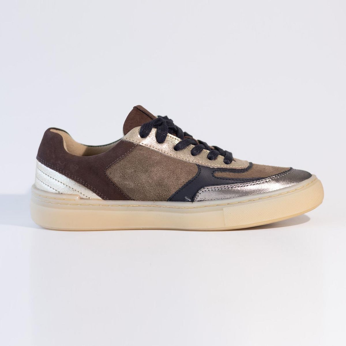 GIANI DAFIRENZE - Zapatilla Mujer / Lavanda Café Metalico