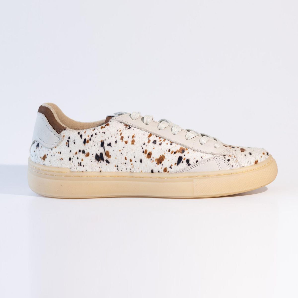 GIANI DAFIRENZE - Zapatilla Cuero Mujer Alva Blanco Print