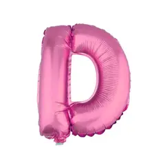 GENERICO - GLOBO METALICO 26 ROSADO LETRA D X1 UNI