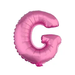 GENERICO - GLOBO METALICO 26 ROSADO LETRA G X1 UNI