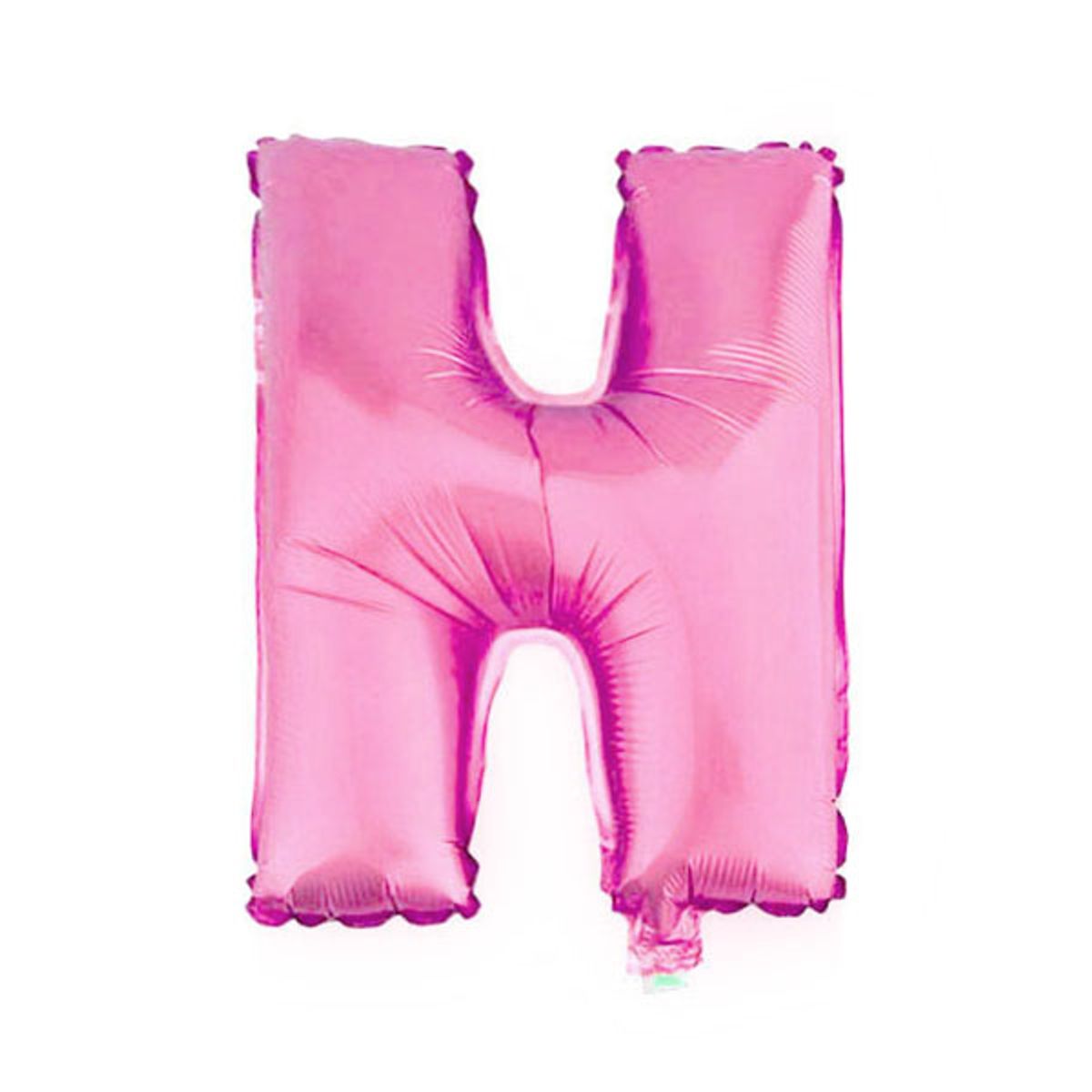 GENERICO - GLOBO METALICO 26 ROSADO LETRA H X1 UNI