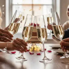 BOHEMIA SKYBERG CRYSTAL - SET 4 COPAS CHAMPAGNE SIENA BOHEMIA, 200 ML