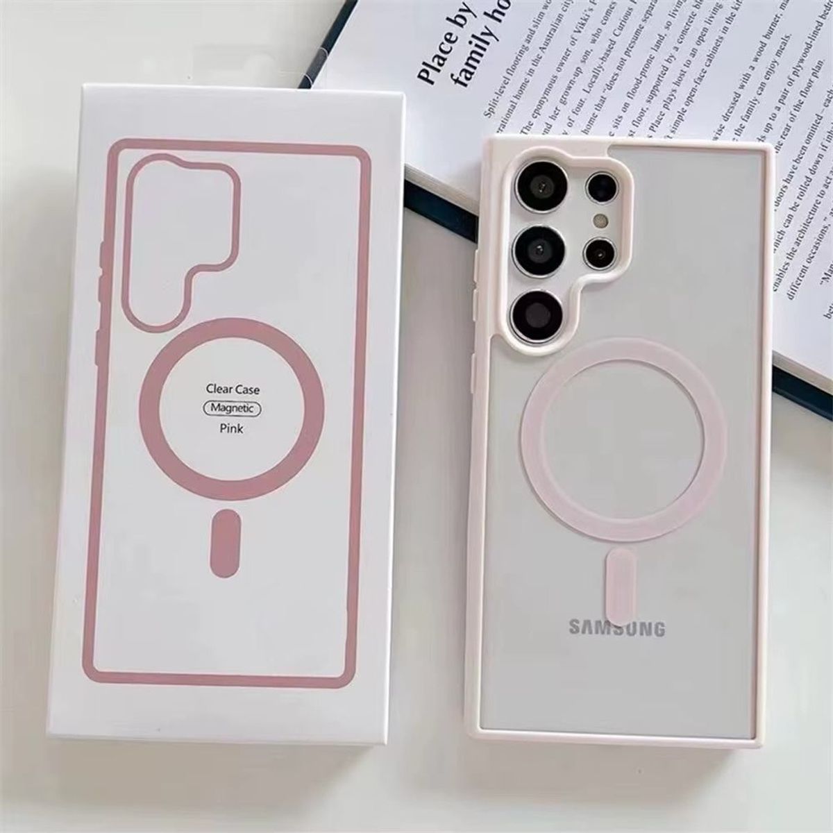 GENERICO - Carcasa Con Magsafe Para Samsung S26 Ultra  - Rosado