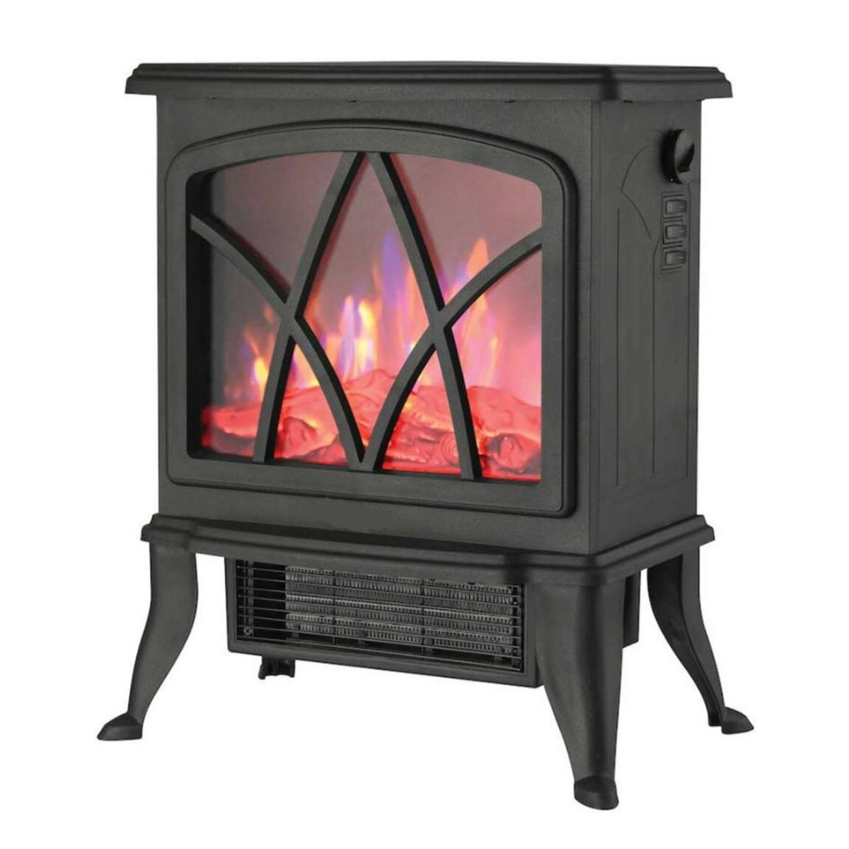 KIOTO - Chimenea  Eléctrica  Vintage Efecto Llama 3 D