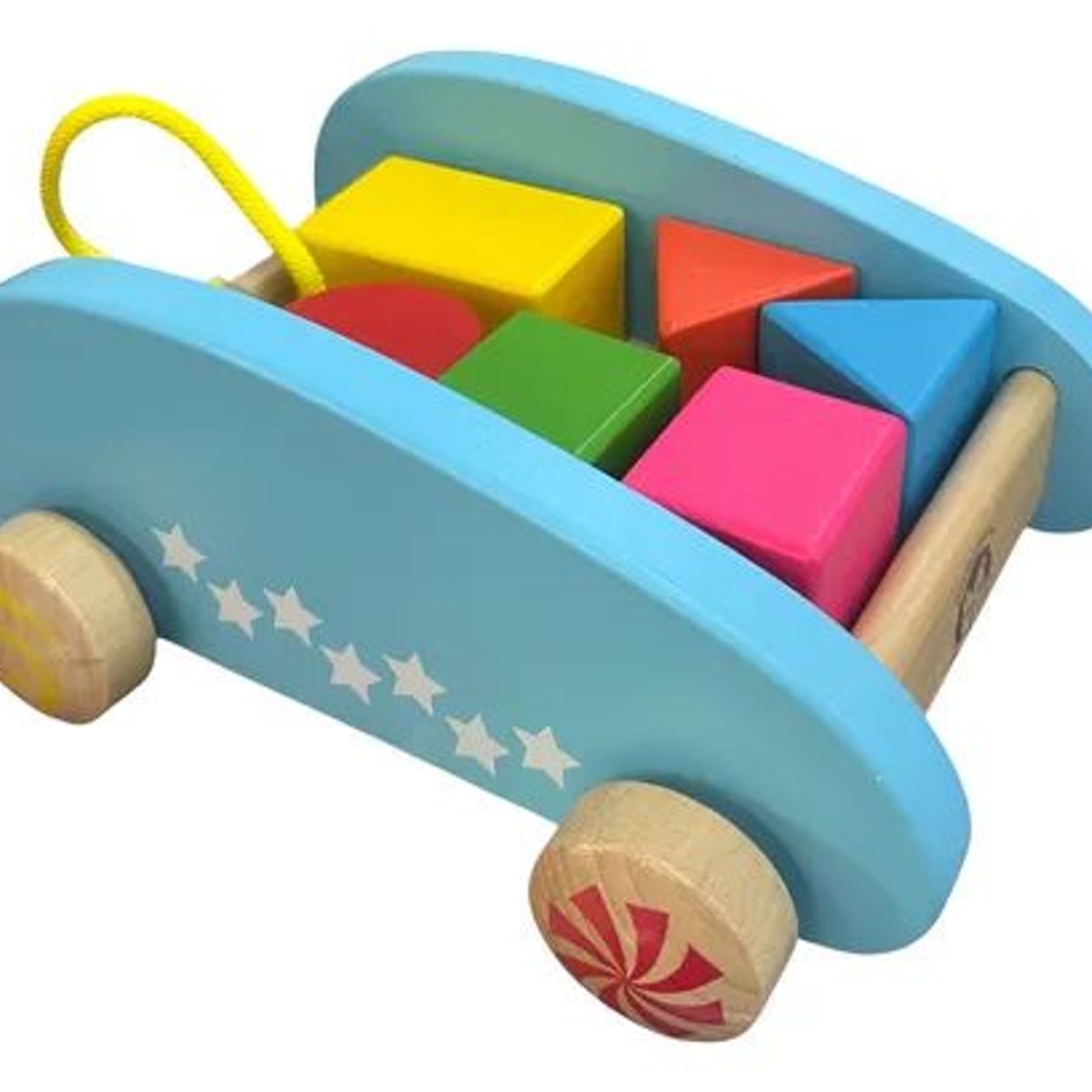WOODTOYS - Juego De Arrastre Con Bloques Madera Multicolor