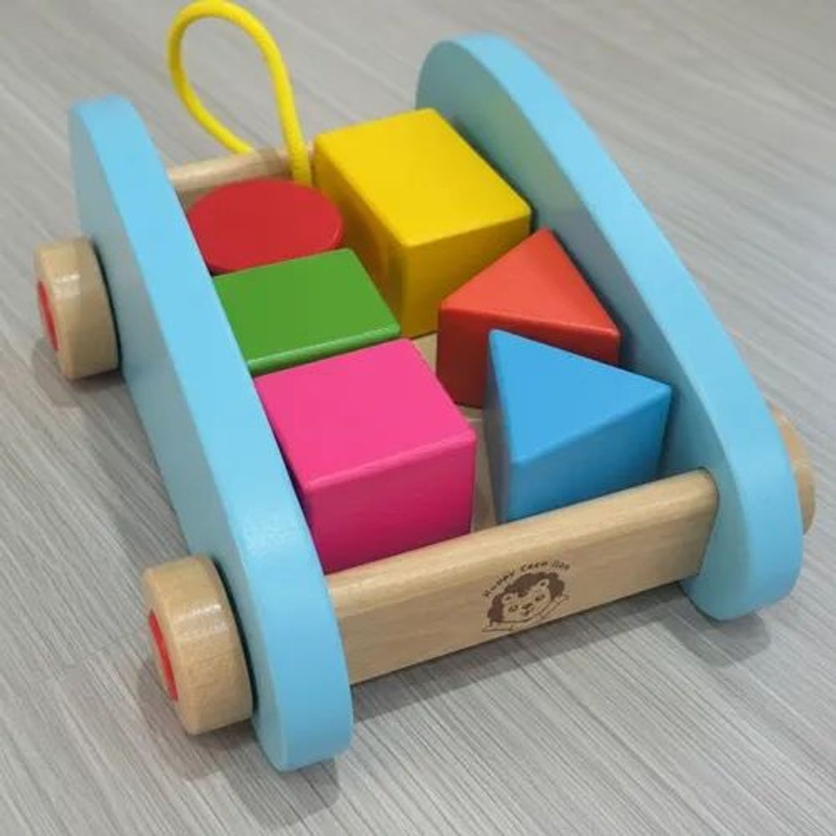 WOODTOYS - Juego De Arrastre Con Bloques Madera Multicolor