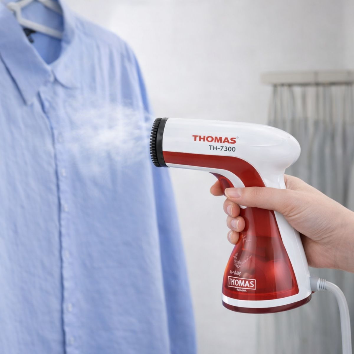 THOMAS - Plancha a Vapor Vertical TH-7300 Thomas 1200W  Antigoteo y Apagado Automático