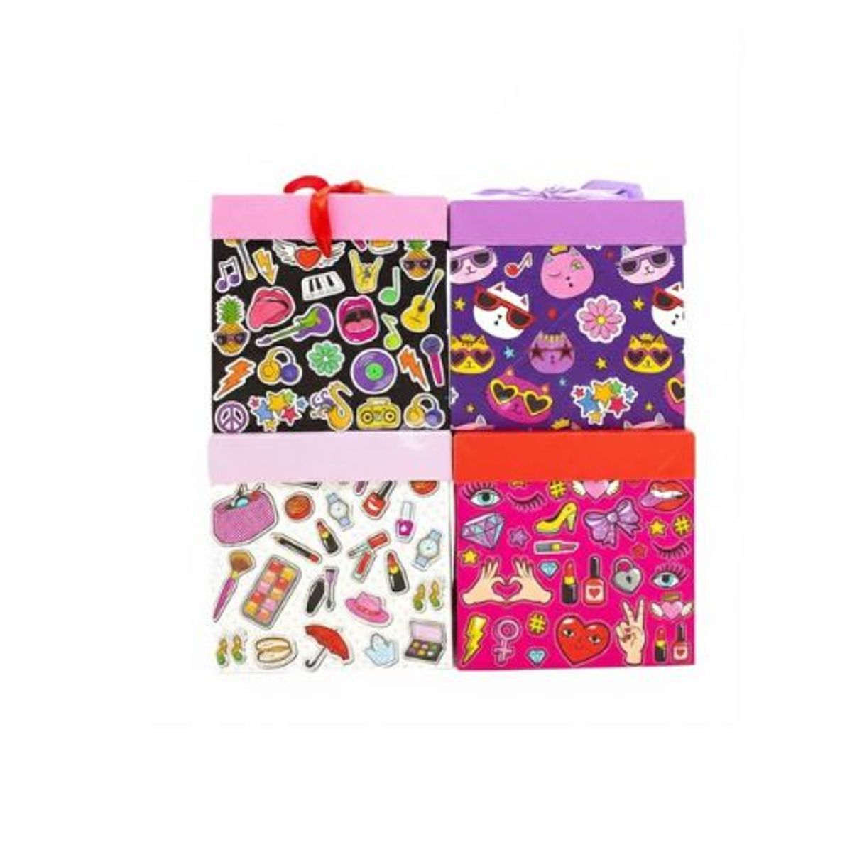 GENERICO - Caja De Regalo Plegable Teen 12 Unidades 10x10 cm