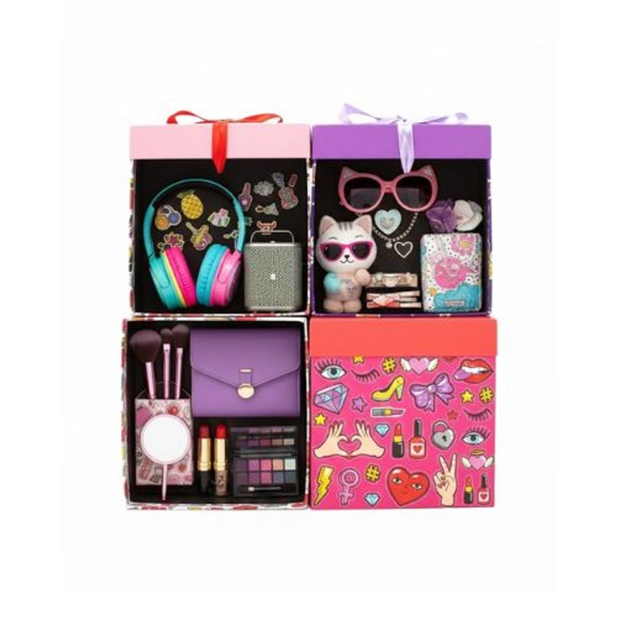 GENERICO - Caja De Regalo Plegable Teen 12 Unidades 10x10 cm