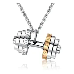 GENERICO - Collar De Caballero Mancuerna Pesas Gym Gimnasio Moda 2022