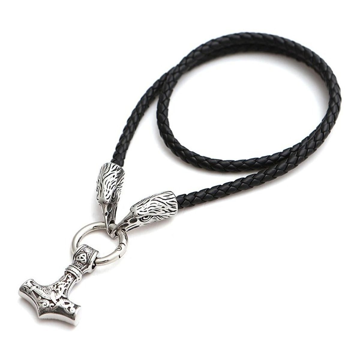GENERICO - Collar Martillo Vikingo Hombre Nordico Aguila Nordica