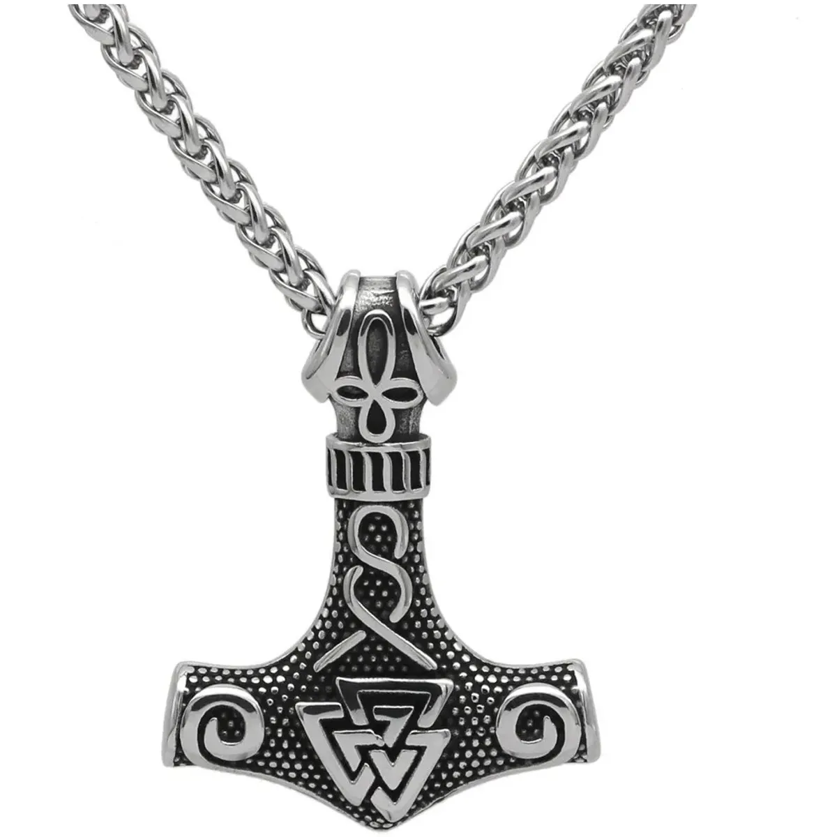 GENERICO - Collar Vikingo Amuleto Vikingo Martillo Valknut Moda 2023