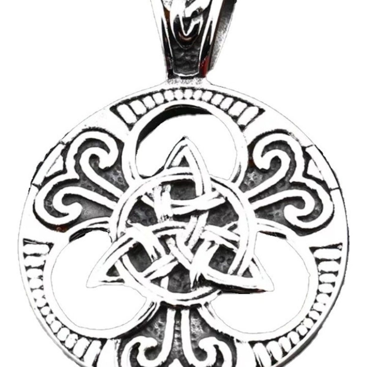 GENERICO - Collar Vikingo Hombre Royal Madriz Acero Plateado 60 Cm