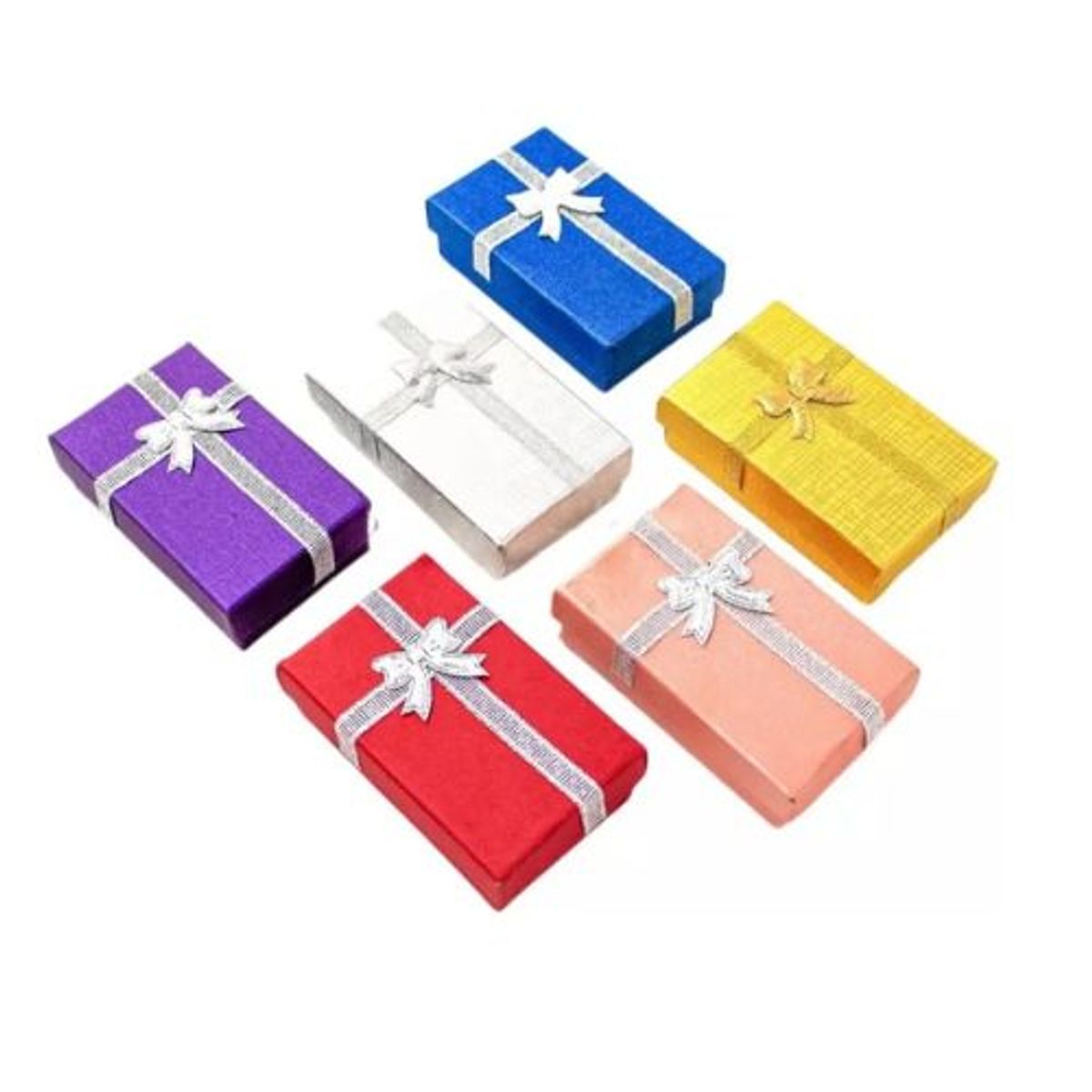 GENERICO - Caja Para Joyas Colores 5 X 8 Cm 12 Unidades