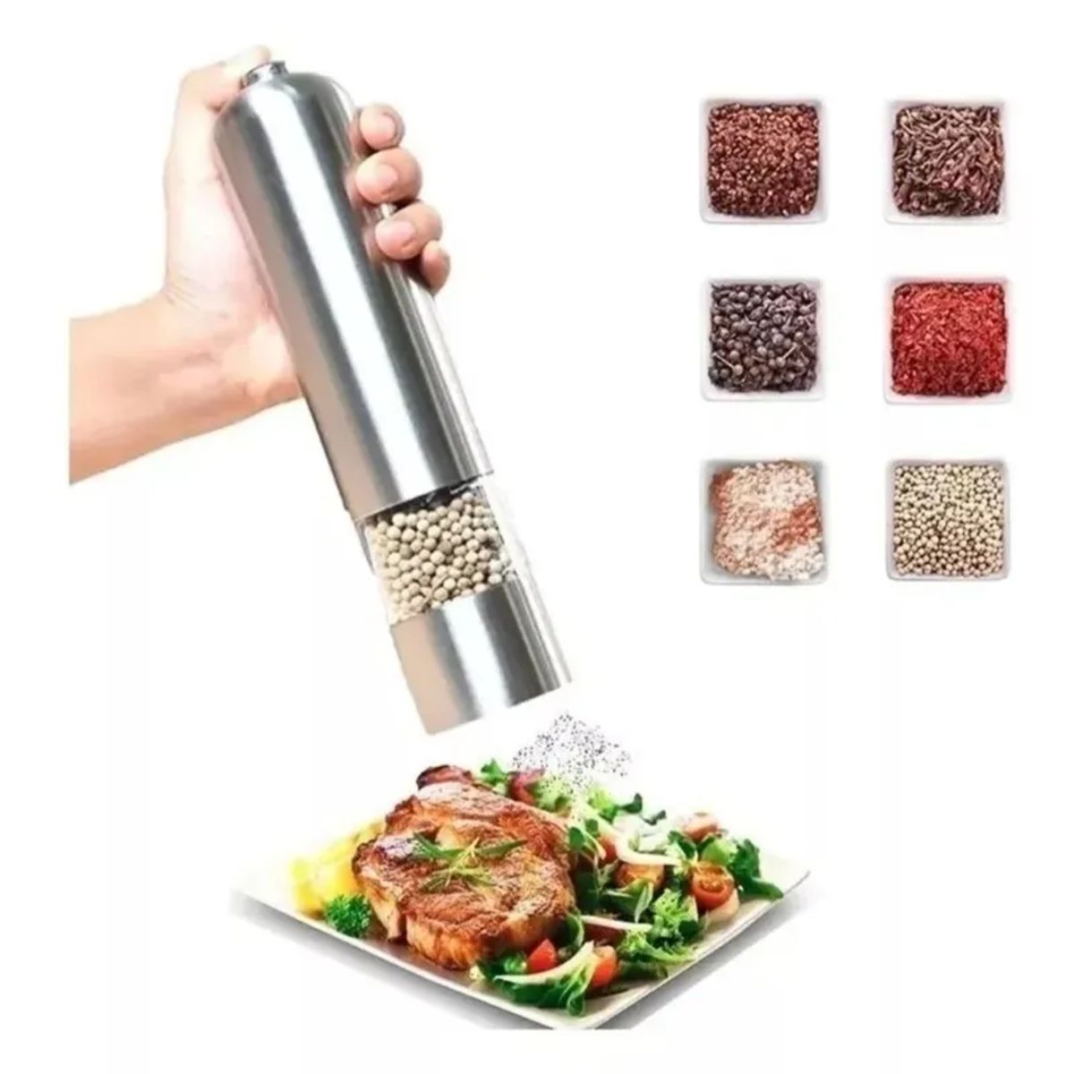 MOVI - Molinillo Eléctrico para Sal y Pimienta-  "Transforma Tu Cocina"