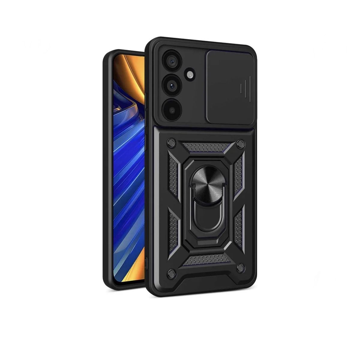 GENERICO - Carcasa Armor Anillo Para Xiaomi Redmi 15 5G