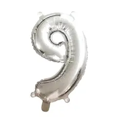 GENERICO - GLOBO METALICO 28 PLATA N? 9 X1 UNI