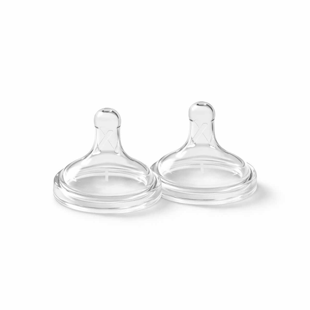 DR BROWN'S - Tetinas para Mamadera Dr Brown´s Boca Ancha Anticólicos 2Pcs 9m+ Corte Y Liquidos Espesos