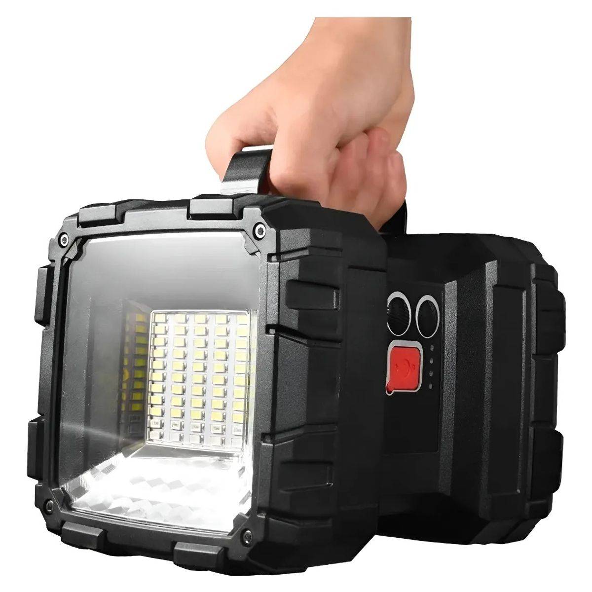 GENERICO - Linterna De Reflector Led Recargable Súper Potente Negro