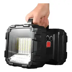 GENERICO - Linterna De Reflector Led Recargable Súper Potente Negro