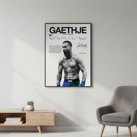 Cuadros de Justin Gaethje UFC II Peleador MMA + Marco