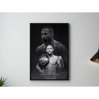 Cuadros de Justin Gaethje UFC III Peleador MMA + Marco