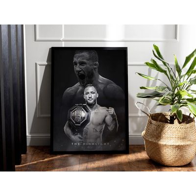 Imagen 2 del producto Cuadros de Justin Gaethje UFC III Peleador MMA + Marco