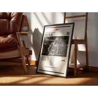 Cuadro de Justin Gaethje UFC IV Peleador MMA + Marco