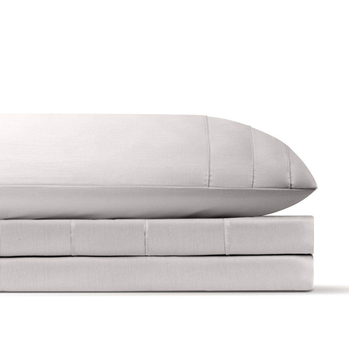 AMABILE - Juego de Sábanas KING  Grises Satinadas y Suaves   Algodón 100%  Indio