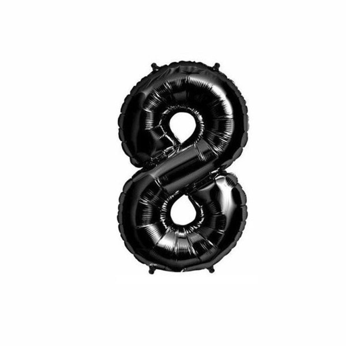 GENERICO - GLOBO METALICO 32 NEGRO 8