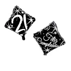 GENERICO - GLOBO METALICO 51X57 21 AÑOS X1 UNI