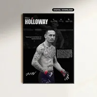 Cuadro Max “Blessed” Holloway Profesional II UFC MMA + Marco