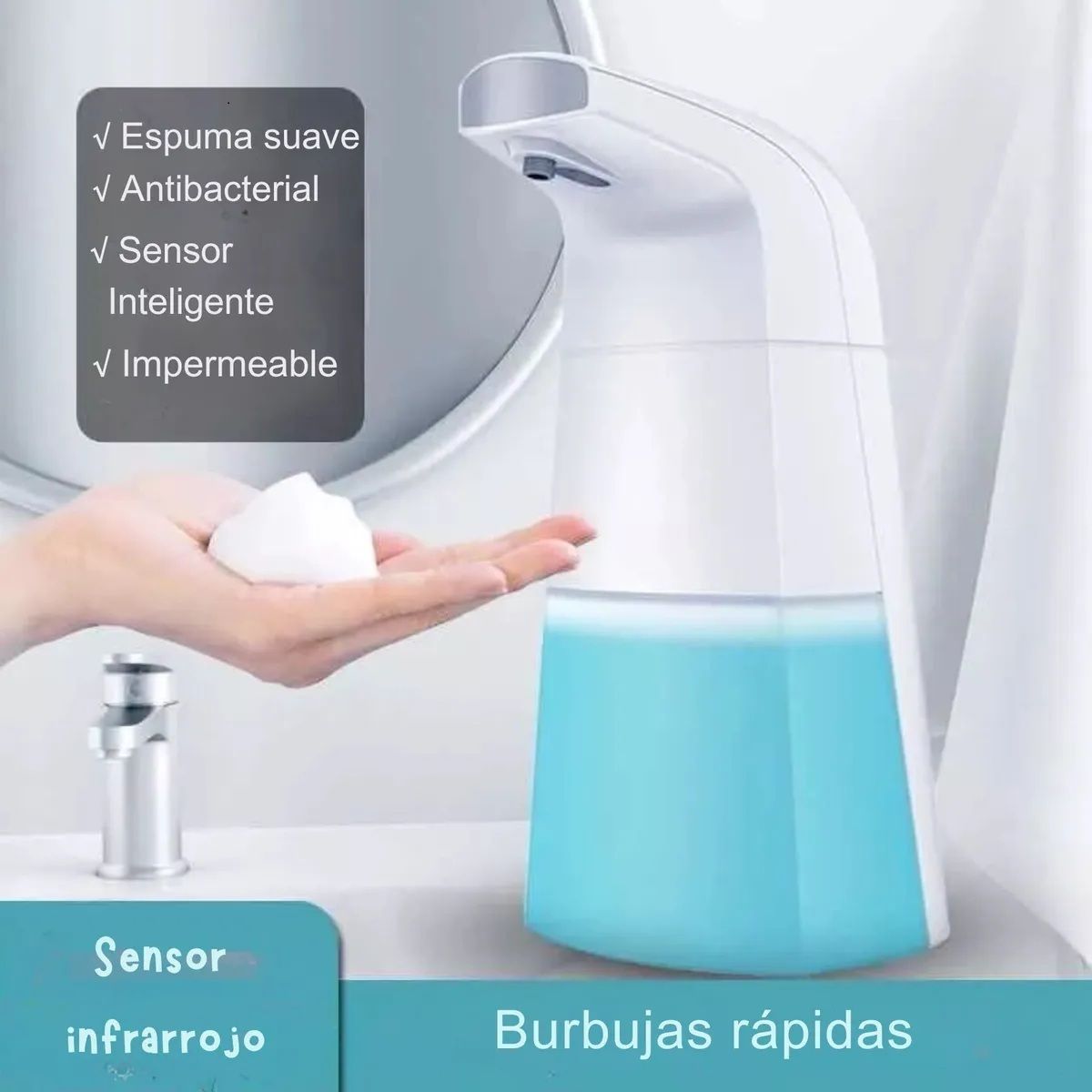 MOVI - Dispensador Automático de Jabón con Sensor  Sin Contacto