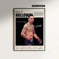 Cuadro Max “Blessed” Holloway Profesional III UFC MMA + Marco