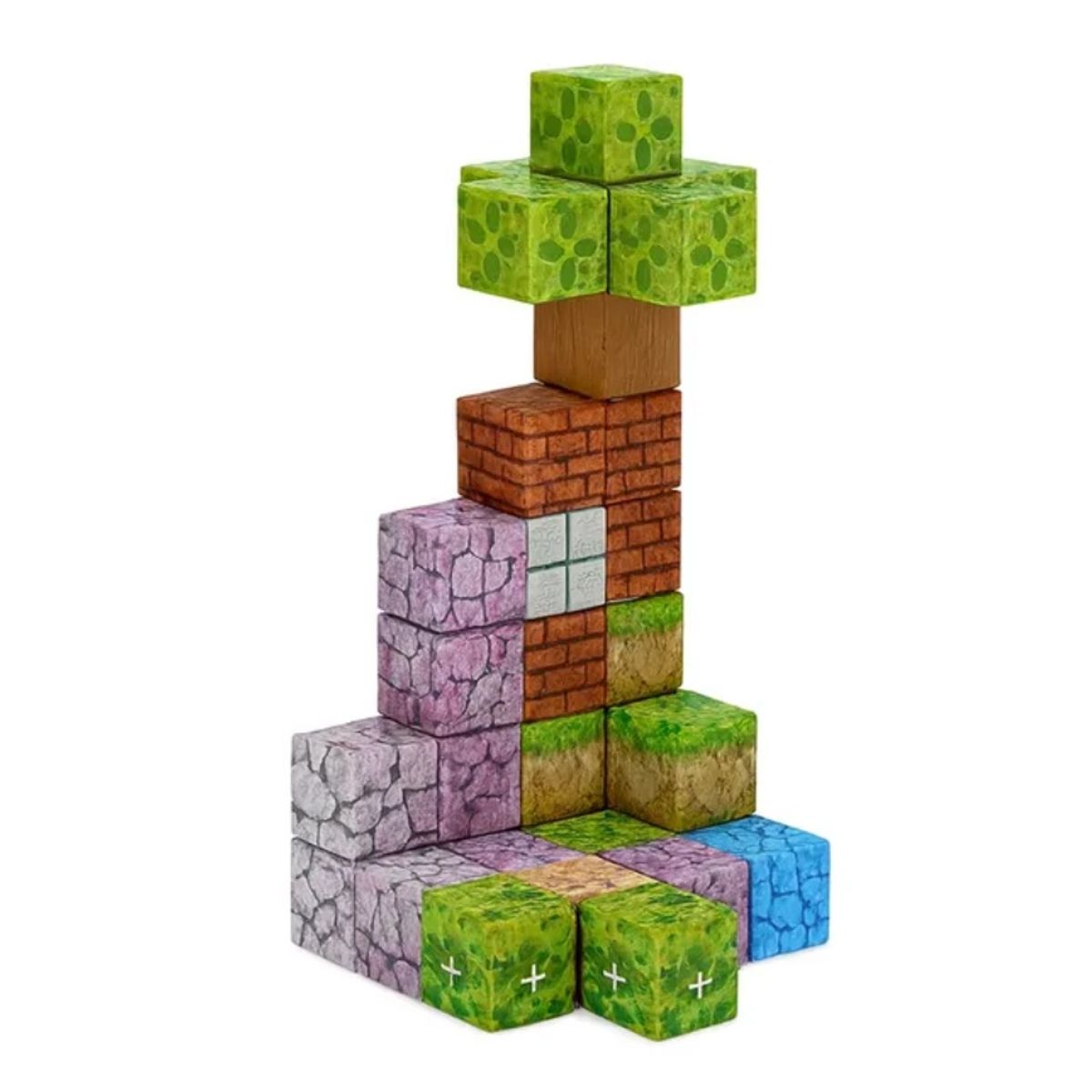 GENERICO - Cubo Magnético Tipo Minecraf 32 Pcs Juguete Taller Sin Fronteras