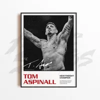 Cuadros De Peleador Tom Aspinall III Ufc Mma + Marco