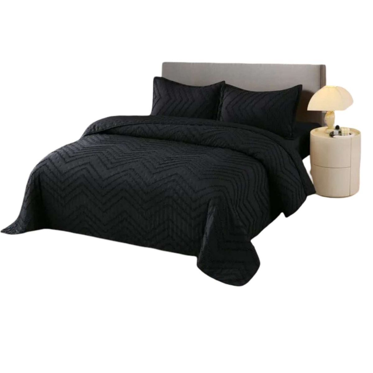 GENERICO - Cubrecama de verano Chevron king-super king