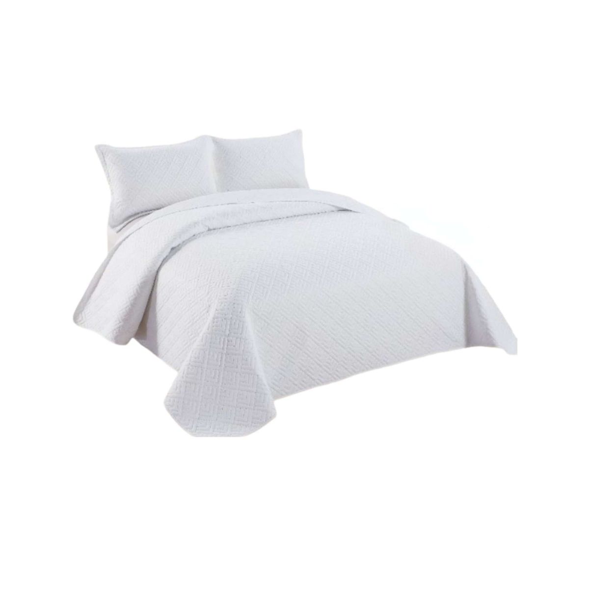 GENERICO - Quilt de verano cuadricula king-super king