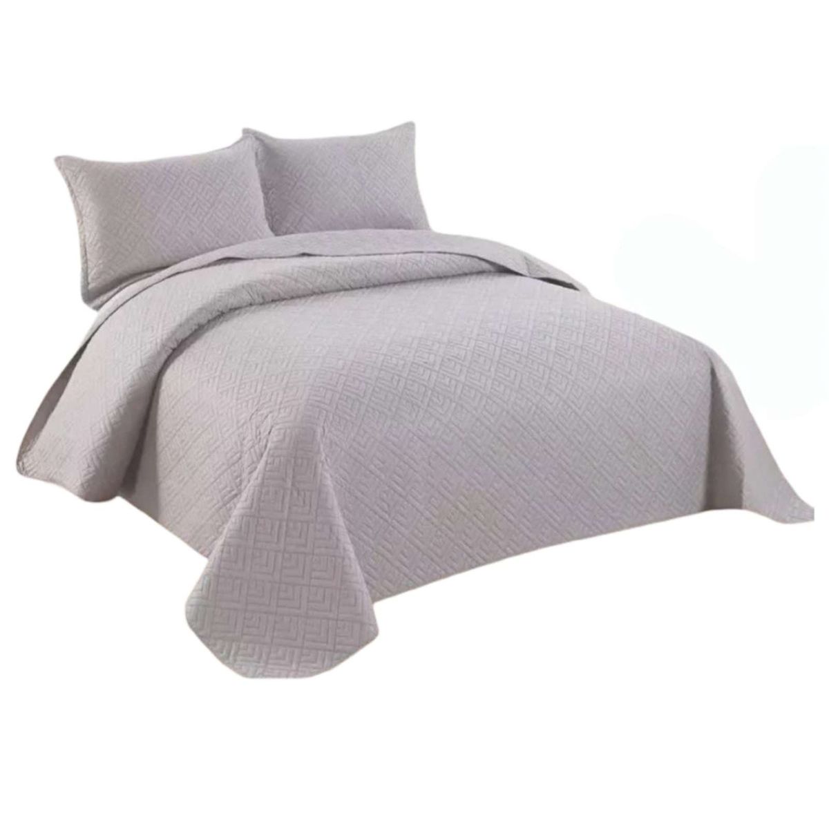 GENERICO - Quilt de verano cuadricula king-super king