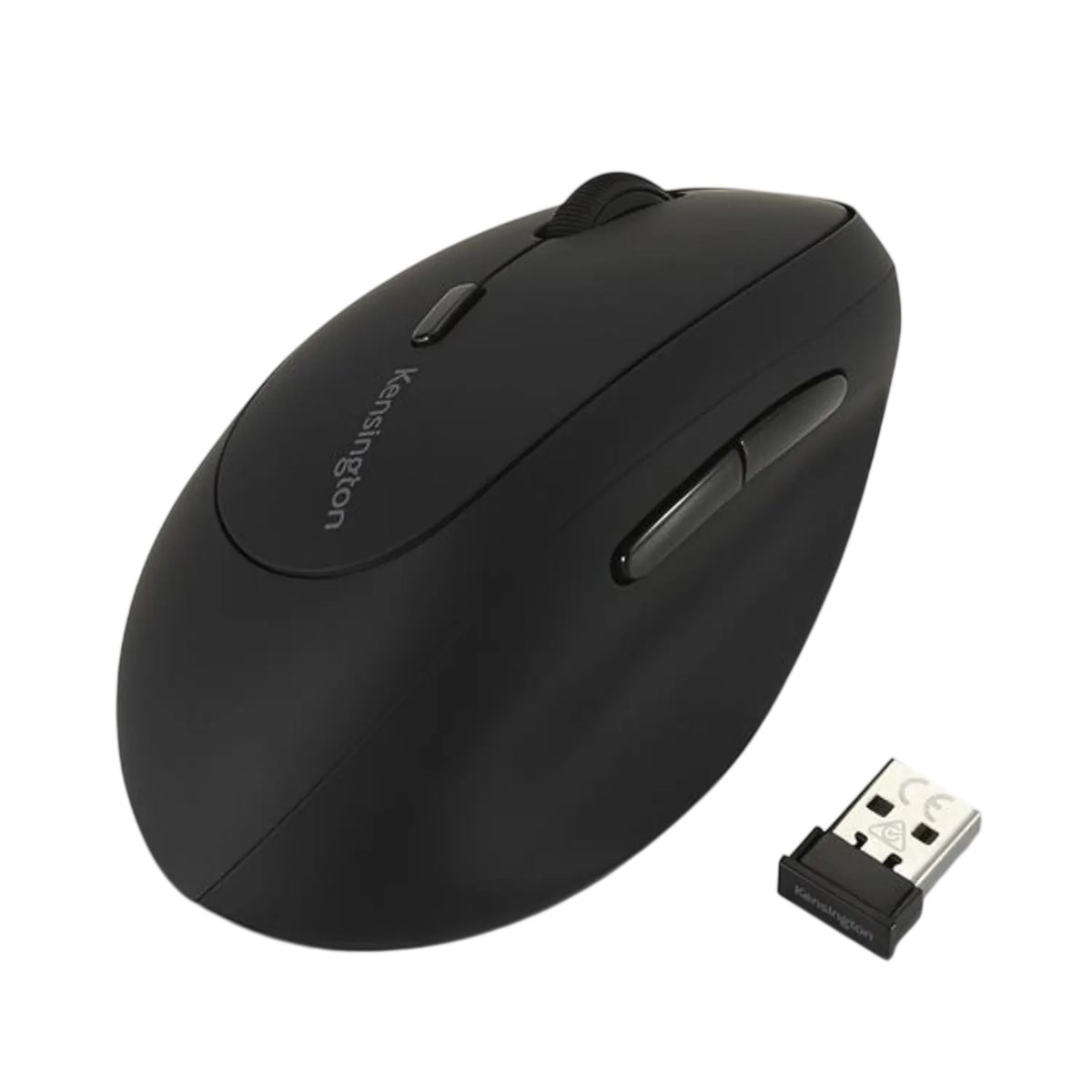 KENSINGTON - Kensington Mouse Inalámbrico K79810, Ergonomía para Zurdos, 6 Botones, DPI Ajustable, Plug & Play, SmartFit, USB, Seguridad AES