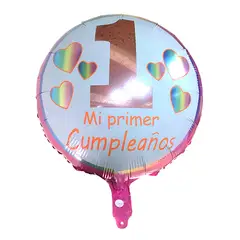GENERICO - GLOBO METALICO MI PRIMER CUMPLE NENA 18 X1 UNI