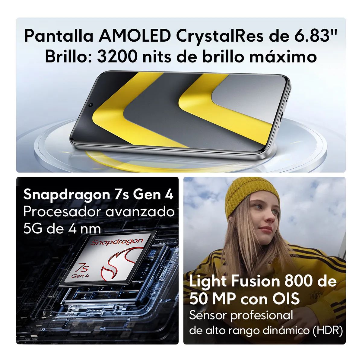 XIAOMI - Smartphone POCO M8 Pro 8GB 256GB Negro 2510EPC8BG