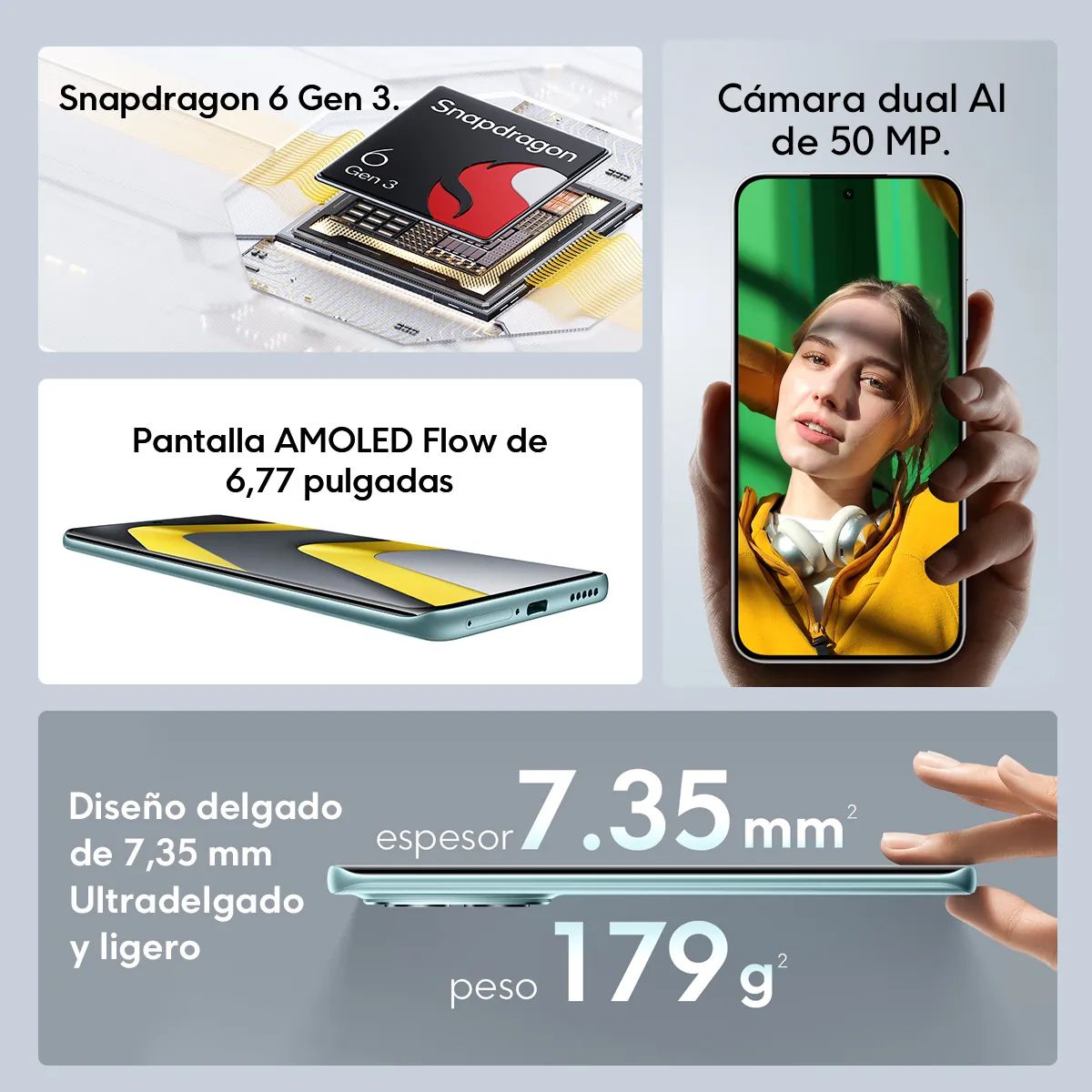 XIAOMI - Smartphone POCO M8 8GB 256GB Verde 25118PC98G