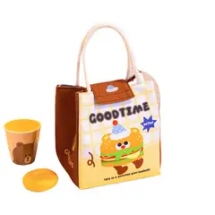 TIOZONEY - Bolsa térmica de lonchera - Marrón