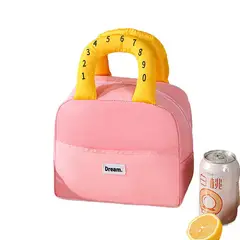 TIOZONEY - Bolsa térmica de lonchera - Rosado